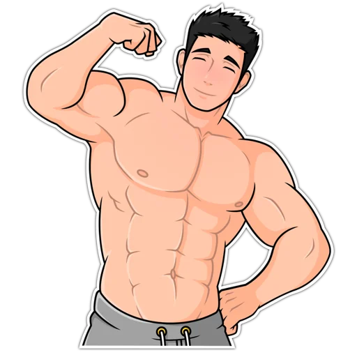 💪 Стикер «Крепыш Киря» для Telegram
