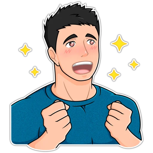 🤩 Стикер «Крепыш Киря» для Telegram