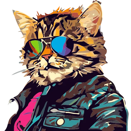 🐈 Эмодзи «Stylish cat» для Telegram