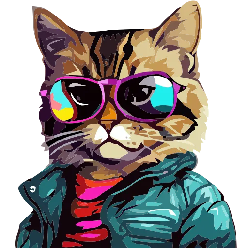 🐈 Эмодзи «Stylish cat» для Telegram
