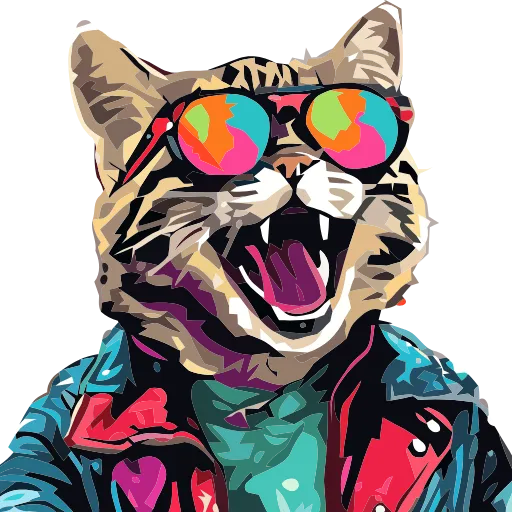 🐈 Эмодзи «Stylish cat» для Telegram
