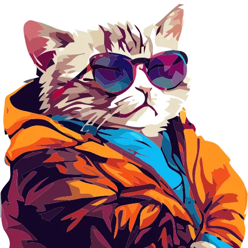 🐈 Эмодзи «Stylish cat» для Telegram