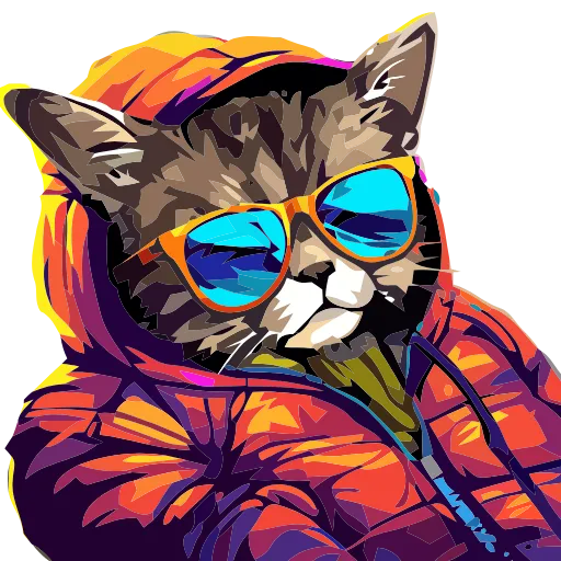 🐈 Эмодзи «Stylish cat» для Telegram