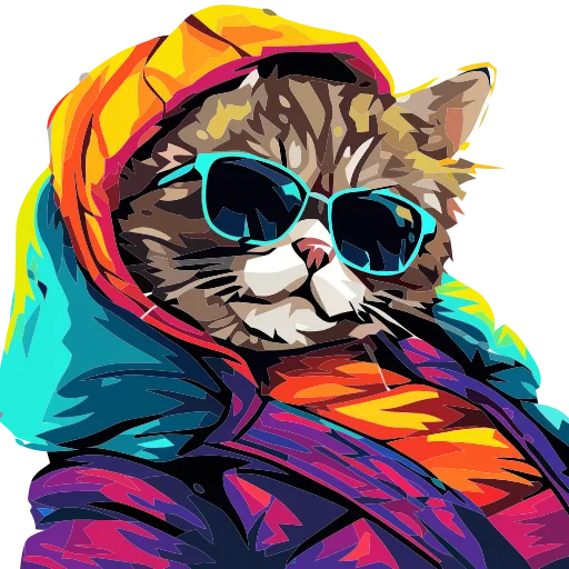 🐈 Эмодзи «Stylish cat» для Telegram