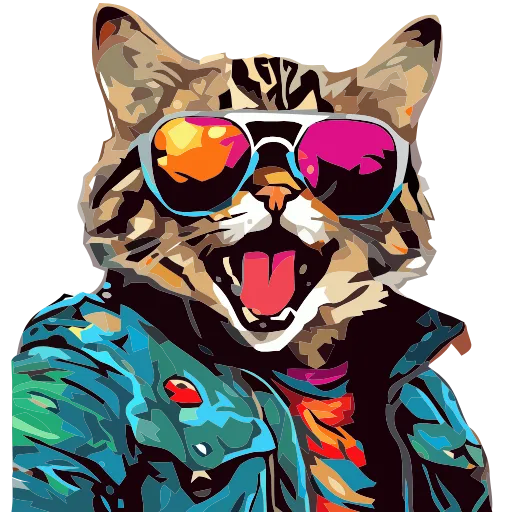 🐈 Эмодзи «Stylish cat» для Telegram