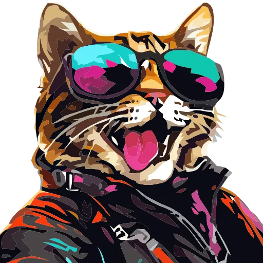 🐈 Эмодзи «Stylish cat» для Telegram