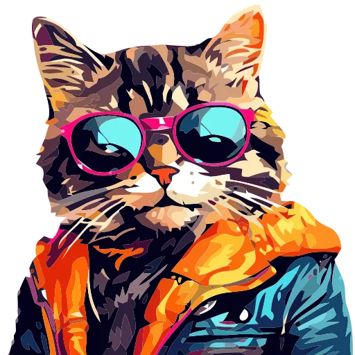 🐈 Эмодзи «Stylish cat» для Telegram
