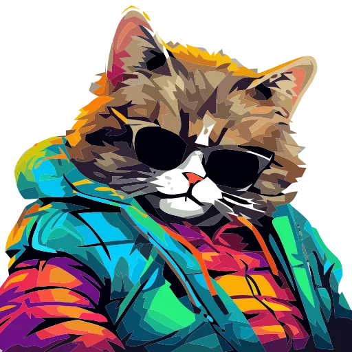 🐈 Эмодзи «Stylish cat» для Telegram