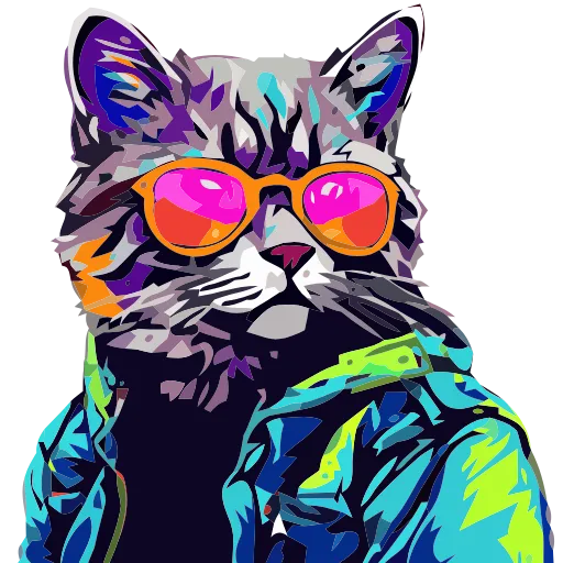 🐈 Эмодзи «Stylish cat» для Telegram