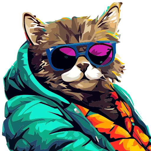 🐈 Эмодзи «Stylish cat» для Telegram