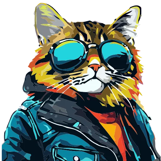 🐈 Эмодзи «Stylish cat» для Telegram