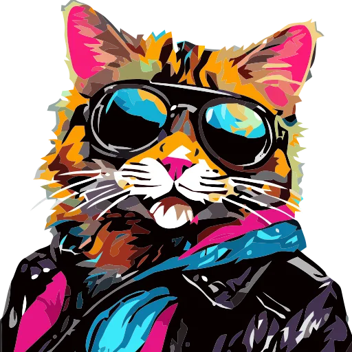 🐈 Эмодзи «Stylish cat» для Telegram
