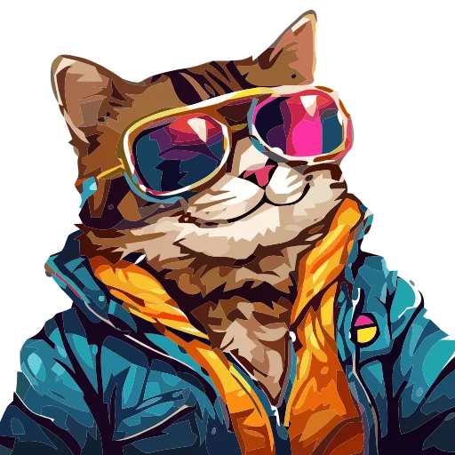 🐈 Эмодзи «Stylish cat» для Telegram
