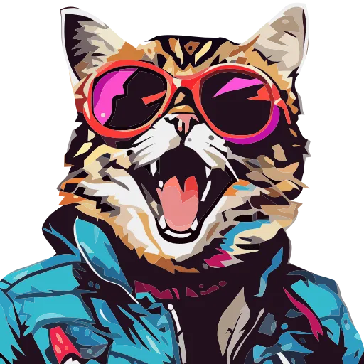 🐈 Эмодзи «Stylish cat» для Telegram