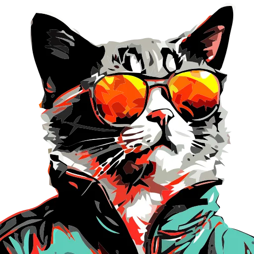 🐈 Эмодзи «Stylish cat» для Telegram