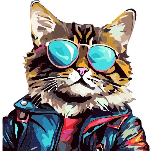🐈 Эмодзи «Stylish cat» для Telegram