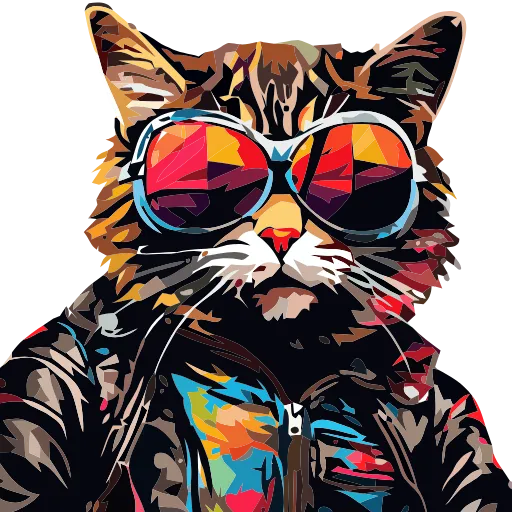 🐈 Эмодзи «Stylish cat» для Telegram