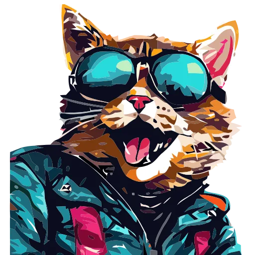 🐈 Эмодзи «Stylish cat» для Telegram