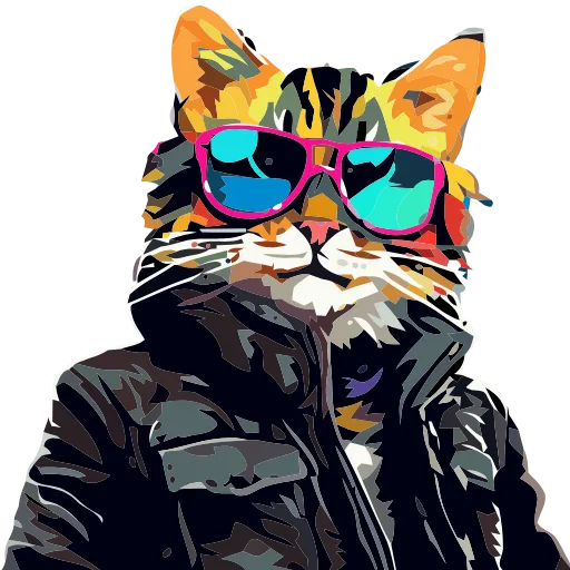 🐈 Эмодзи «Stylish cat» для Telegram