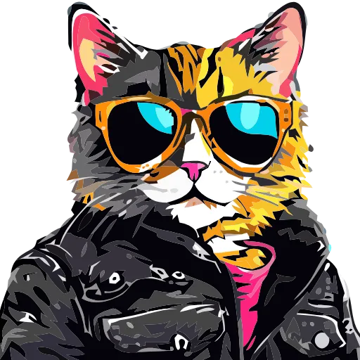 🐈 Эмодзи «Stylish cat» для Telegram