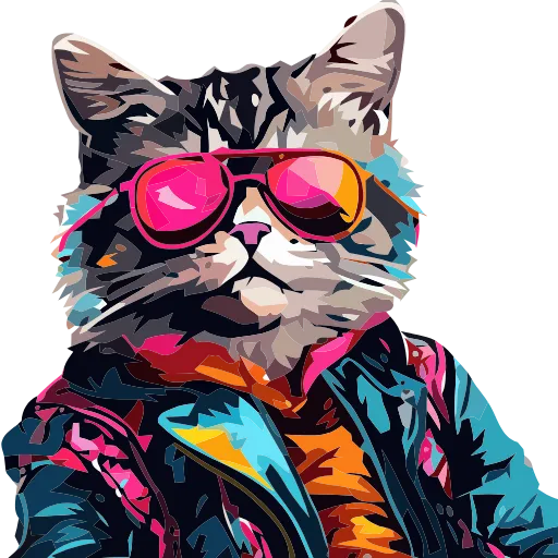 🐈 Эмодзи «Stylish cat» для Telegram