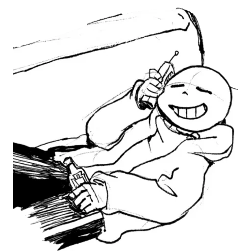 😌 Стикер «Санс» для Telegram