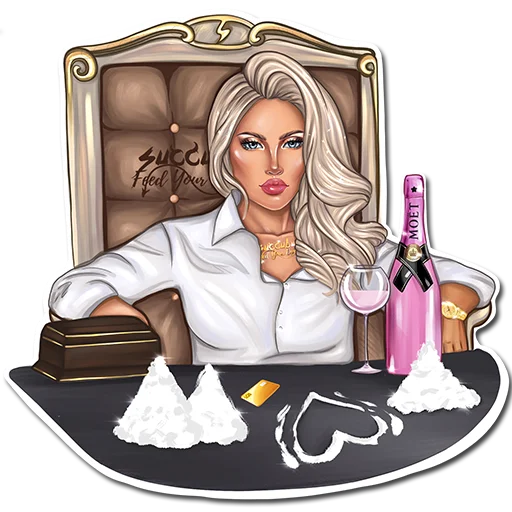 ❄️ Стикер «SUCCUBUS BLONDE» для Telegram