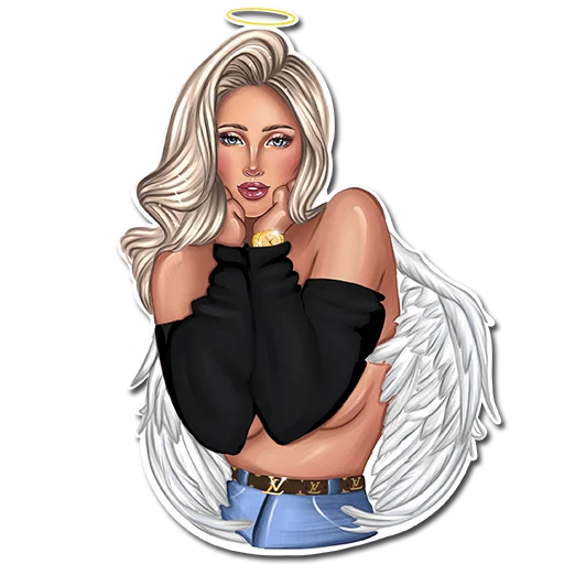 😇 Стикер «SUCCUBUS BLONDE» для Telegram