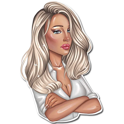 😔 Стикер «SUCCUBUS BLONDE» для Telegram