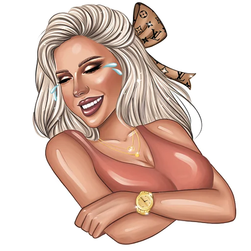 😂 Стикер «SUCCUBUS BLONDE» для Telegram
