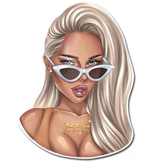 😎 Стикер «SUCCUBUS BLONDE» для Telegram
