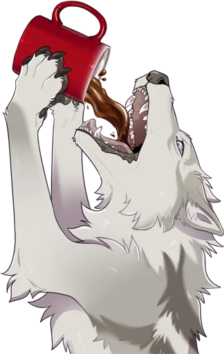 ☕️ Стикер «Suff Tundra Wolf» для Telegram