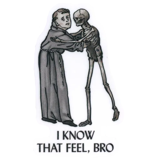 😔 Стикер «Suffering medieval» для Telegram