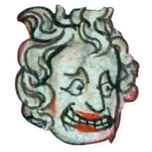 👹 Стикер «suffering medieval faces» для Telegram