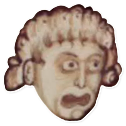 🤯 Стикер «suffering medieval faces» для Telegram