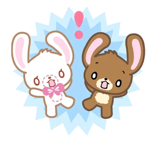 😱 Стикер «Sugar bunnies» для Telegram