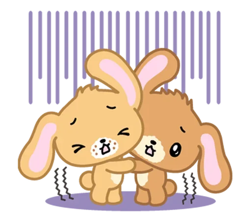 😰 Стикер «Sugar bunnies» для Telegram