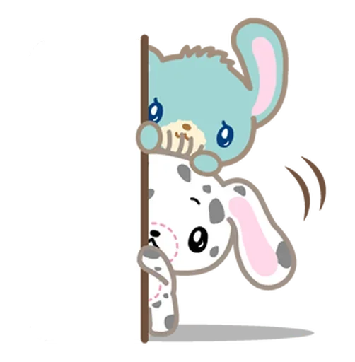 👀 Стикер «Sugar bunnies» для Telegram