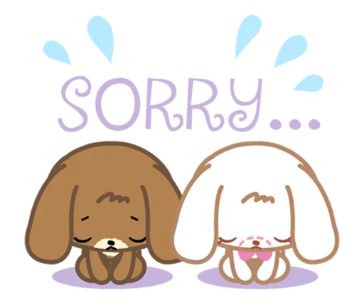 😔 Стикер «Sugar bunnies» для Telegram