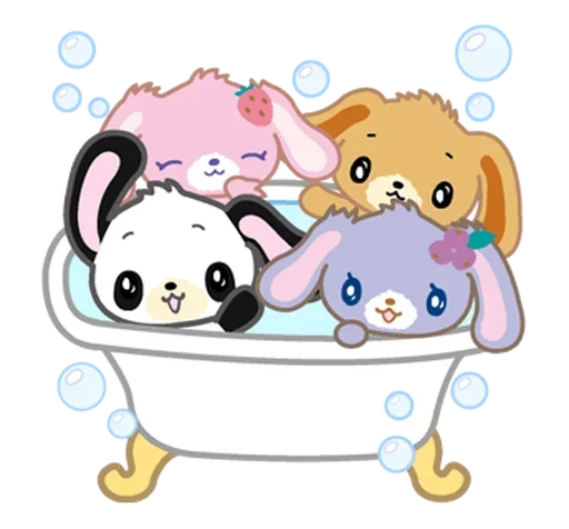 🛁 Стикер «Sugar bunnies» для Telegram
