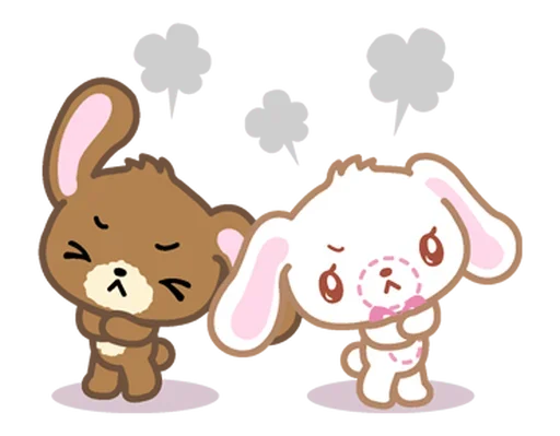 😠 Стикер «Sugar bunnies» для Telegram
