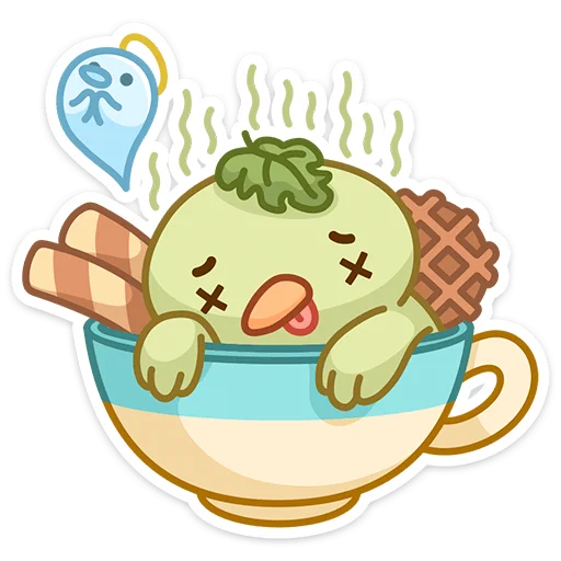 😵 Стикер «Вкусняшки» для Telegram
