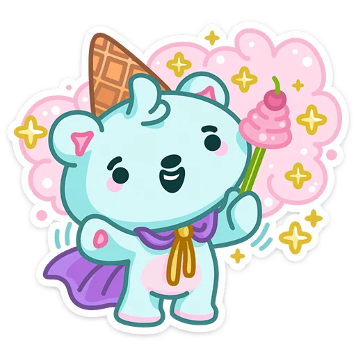 🤩 Стикер «Вкусняшки» для Telegram