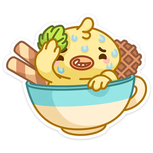 🥵 Стикер «Вкусняшки» для Telegram