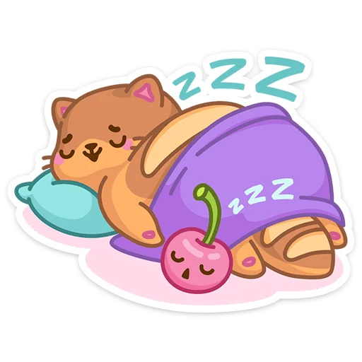 😴 Стикер «Вкусняшки» для Telegram