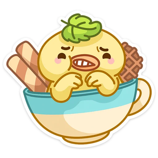 😬 Стикер «Вкусняшки» для Telegram