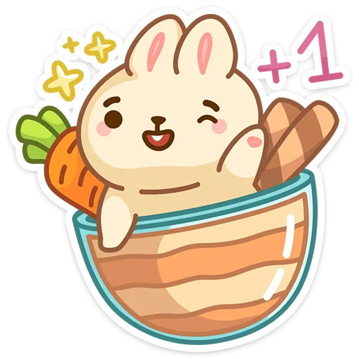 😉 Стикер «Вкусняшки» для Telegram