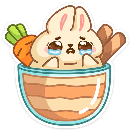 😭 Стикер «Вкусняшки» для Telegram
