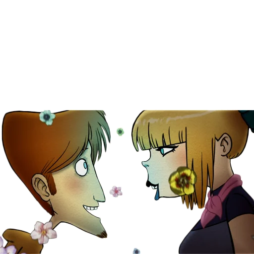 👩‍❤️‍💋‍👨 Стикер «"Магазинчик самоубийств"» для Telegram