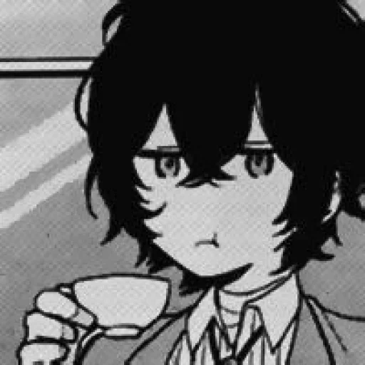 🍵 Стикер «Osamu Dazai Осаму Дадзаи» для Telegram